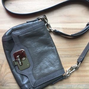 Cole Haan Marissa Cross-body purse, Grey Leather